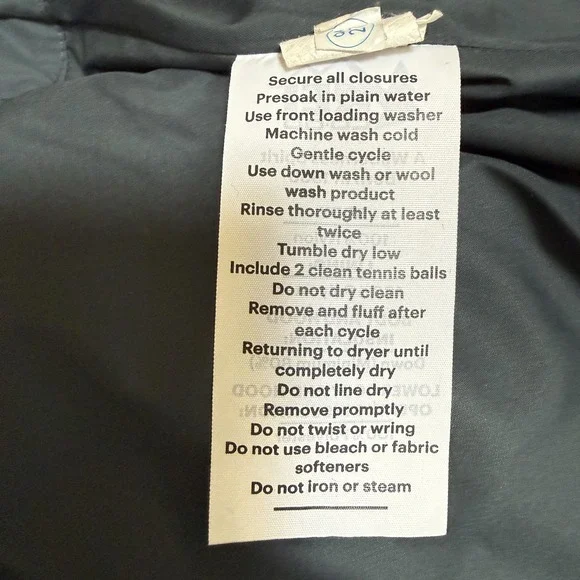 Rei Down Quilted Hooded Puffer Coat Womens XL Blue Mid Length Winter Jacket READ - Picture 8 of 16